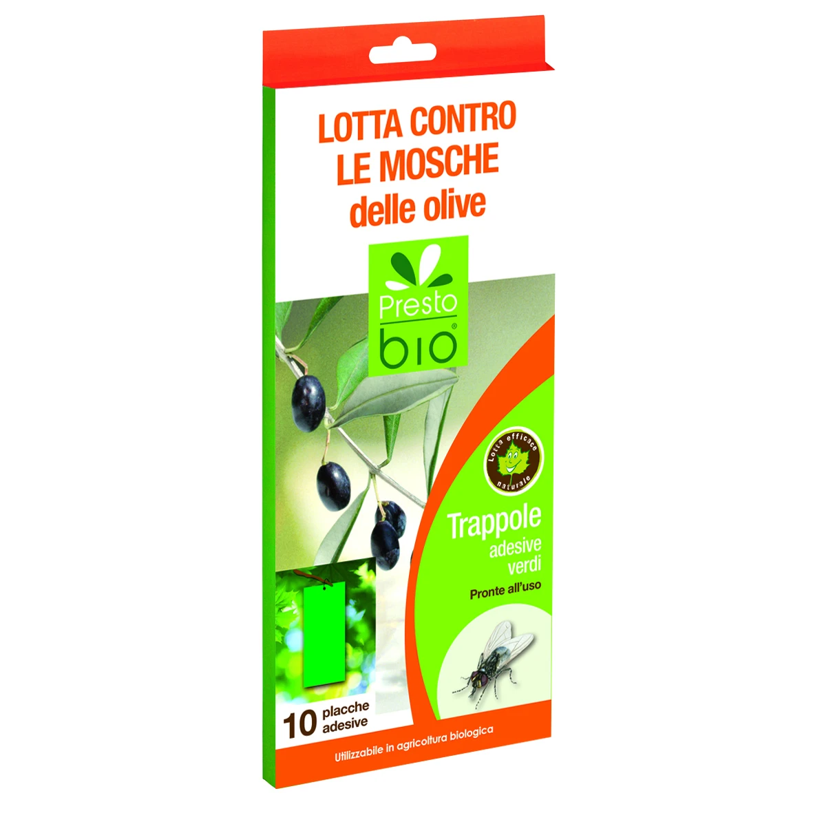 71824005PB - GRÜNER KLEBSTOFF CHROMOTROPE OLIVENFLIEGENFALLE 10 STÜCK