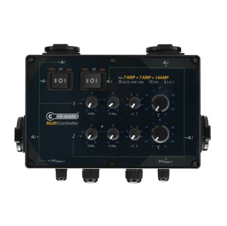 MC77 - CLI-MATE MULTI CONTROLLER 2 RÄUME MINIMUM, MAXIMUM UND HYSTERESE GESCHWINDIGKEIT 2X7A