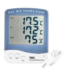 THMMSD2 - DIGITALES THERMO-HYGROMETER MIT GROSSEM DISPLAY UND 1,5 M SONDE.