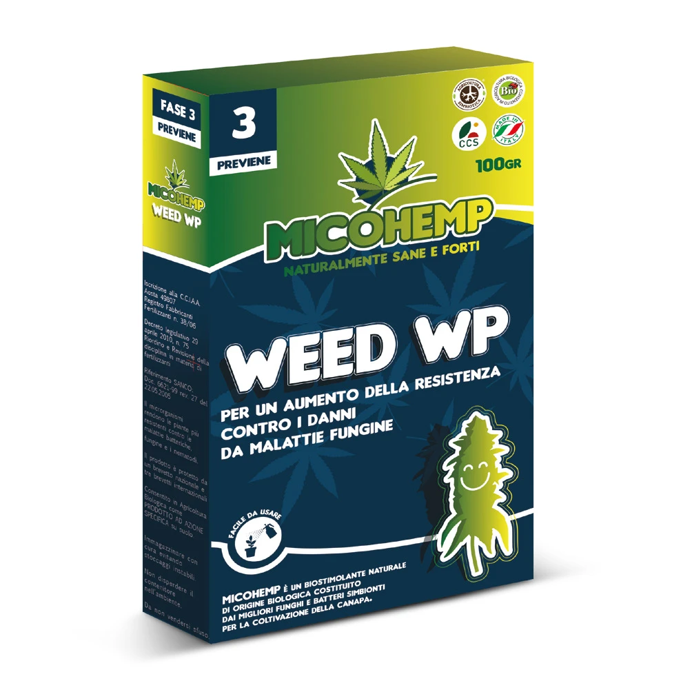 MHWE1K - MYCOHEMP WEED WP - PHASE 3 VERHINDERT - 1 KG - BIOSTIMULANT MIT MYKORRHIZA FÜR PILZKRANKHEITEN PRÄVENTION