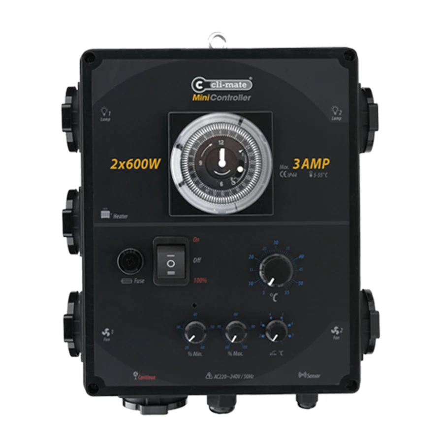 MH3 - CLI-MATE - MINI-CONTROLLER | LICHTER 2X600W TEMPERATUR | 3A