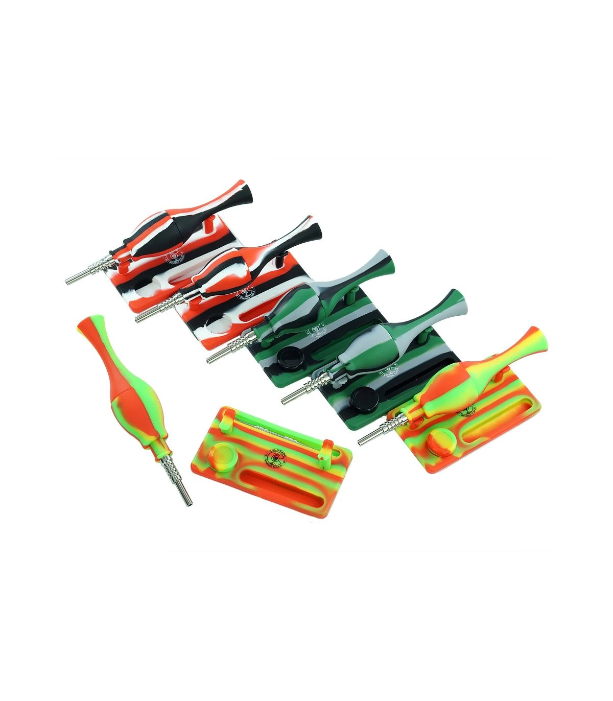 MAEX0144 - QNUBU - SILIKON-NEKTARSAMMLER 'COLORADO' MIT TITAN-SPITZE | 14 CM