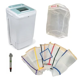 KBUBLARGE9PUEX - BUBBLEXTRACTOR KIT - GROSSE WASCHMASCHINE MIT 9 MEDIZINISCHEN NETZEN 120L BEUTEL