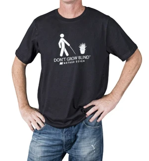 M7BLINDM - METHOD SEVEN - 'DON'T GROW BLIND' T-SHIRT SIZE M