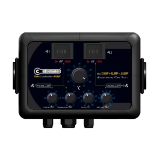 TWH12 - CLI-MATE TWIN CONTROLLER HUMI TEMPERATURE AND HUMIDITY 24A
