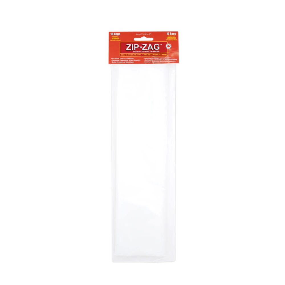 250012 - ZIP-ZAG BAGS - XL ULTRARESISTANT CLOSURE BAG | 1kg 10pcs