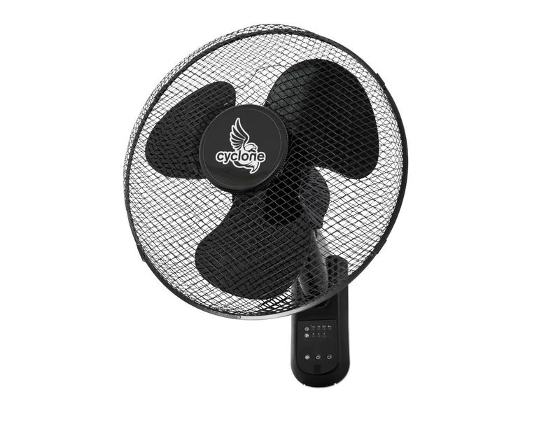 636156 - 3-SPEED OSCILLATING WALL FAN WITH CYCLONE REMOTE CONTROL
