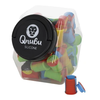 MAEX0166 - QNUBU - SILICONE CONTAINERS WITH DISPLAY | BARREL 11ml 50pcs