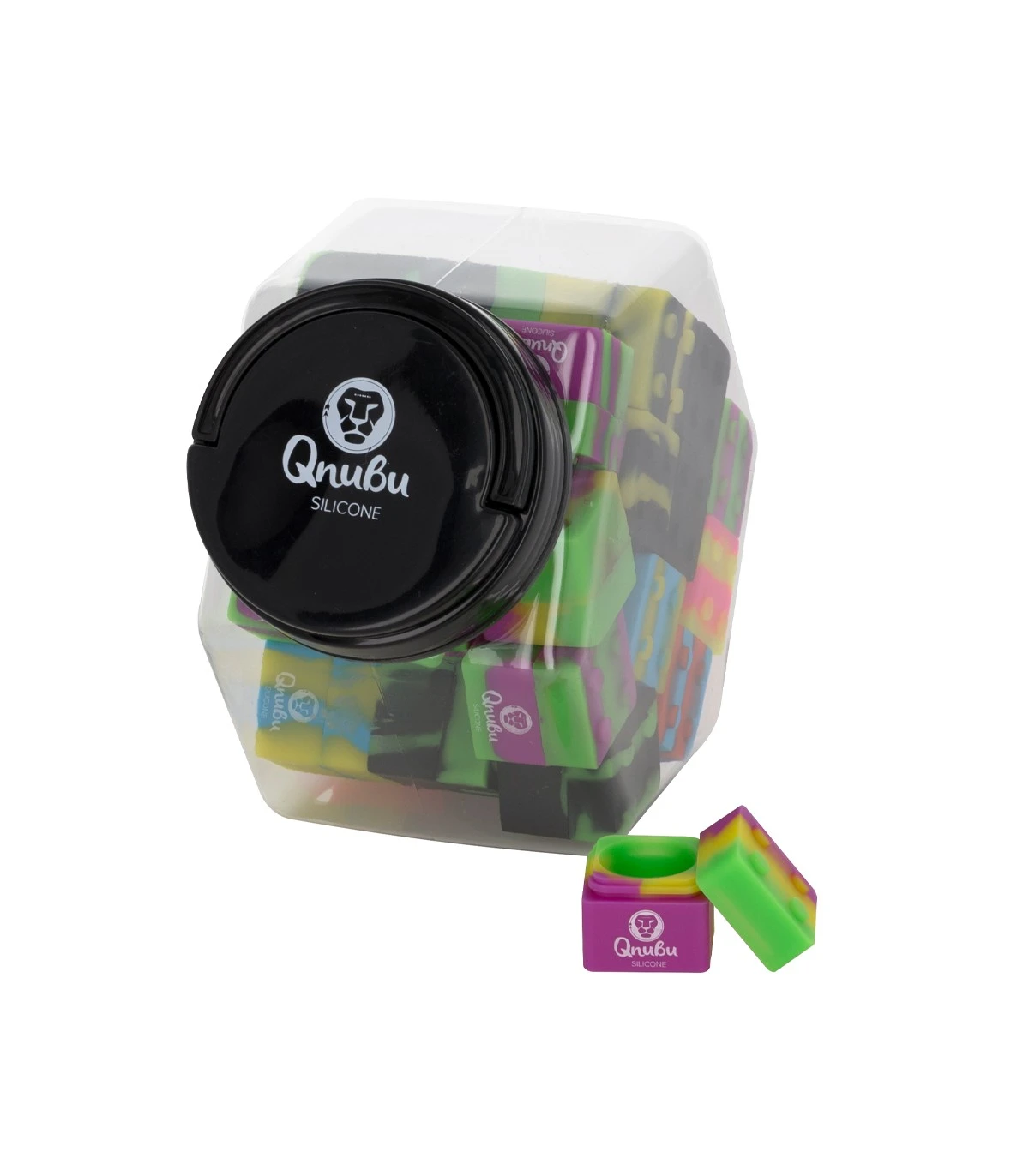 MAEX0159 - QNUBU - SILICONE CONTAINERS WITH DISPLAY | CUBE 9ml 35pcs