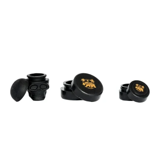 MAEX0208 - QNUBU - MIX BLACK SILICONE CONTAINERS | 6 UNITS