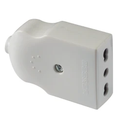 05231 - 2-PIN BIVALENT FEMALE SOCKET +T 10-16A WHITE