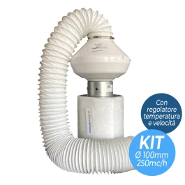 KVENT100UN - AIR PURIFICATION AND FILTRATION KIT 100UN | Ø100mm - 250mc/h