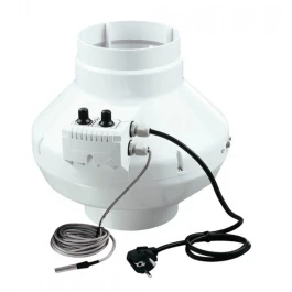 VK125UN - VENTS - ASPIRATOR VK125UN WITH THERMOSTAT AND MINIMUM SPEED CABLED | Ø 125mm - 355mc/h