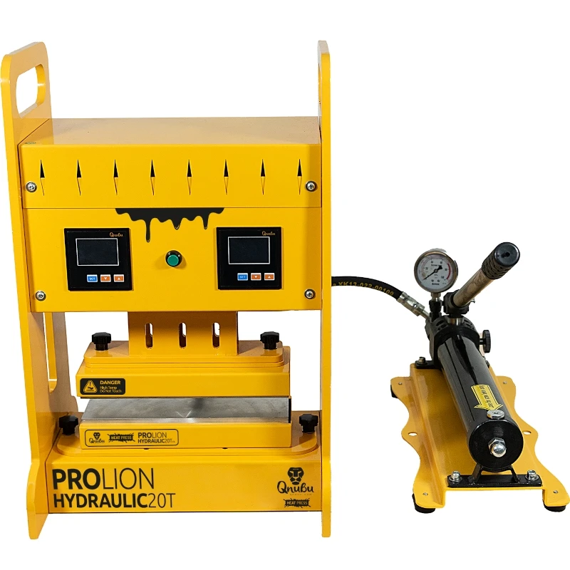 PREN0059 - QNUBU - HYDRAULIC ROSIN PRESS PRO LION | 20TON DOUBLE PLATE 7,6x25cm AND 15x20cm