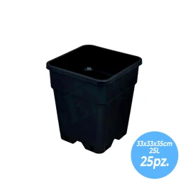 60028BOX - CAJA SQUARE POTS | 33x33x35h cm - 25L - 25pcs.
