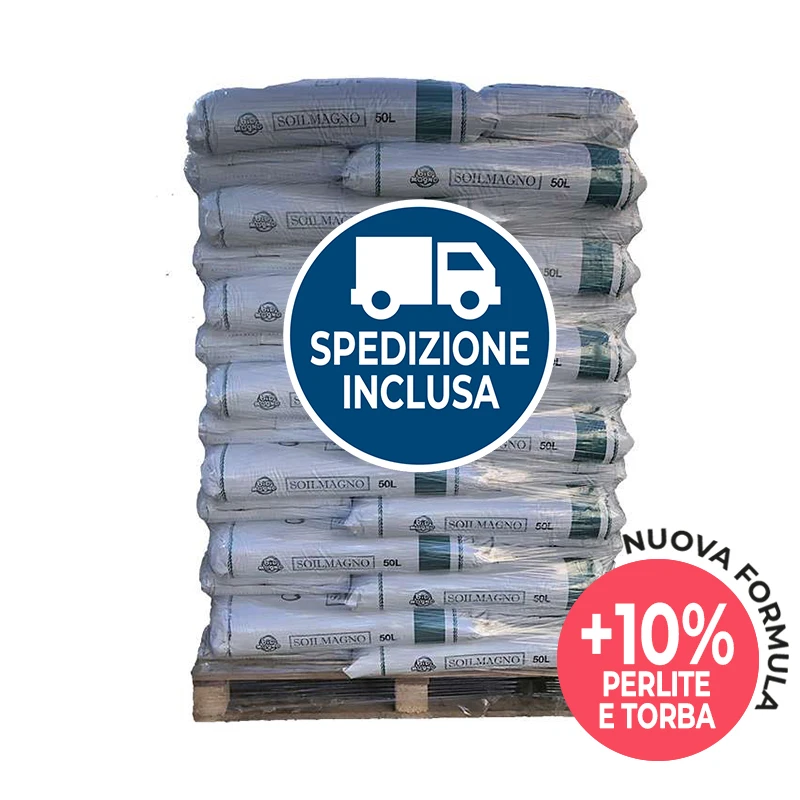 BMSOIL50PAL45FREE - BIOMAGNO - SOILMAGNO NUEVA FORMULA PALET TIERRA PREMEZCLADA PARA MACETAS 45 SACOS 50L | ENVIO INCLUIDO