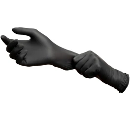 MAEX0214 - QNUBU - GUANTES PROFESIONALES DE NITRILO NEGRO | LISO TALLA XL - 300 GUANTES