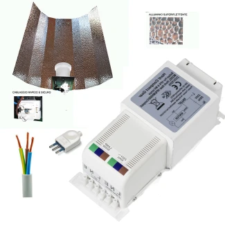 KETI250 - KIT HORTI COMPACT GEAR 250W SENZA LAMPADA