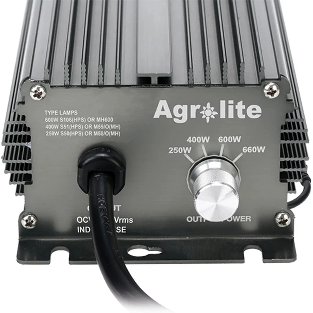 AGRB666 - AGROLITE - BALASTRO ELECTRÓNICO REGULABLE DE CUATRO POTENCIAS 250-400-660W DEVILIGHT