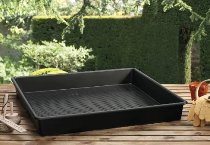 TI104 - BANDEJA METRO CUADRADO 100X100X12CM GUIRNALDA