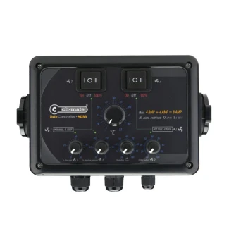 TWH4 - CLI-MATE TWIN CONTROLLER HUMI TEMPERATURA Y HUMEDAD 8A (4A+4A)