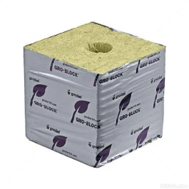 HUGOBOX48 - GRODAN - HUGO ROCK CUBOS DE LANA CON AGUJERO CAJA DE 48pcs | 15x15x15h cm