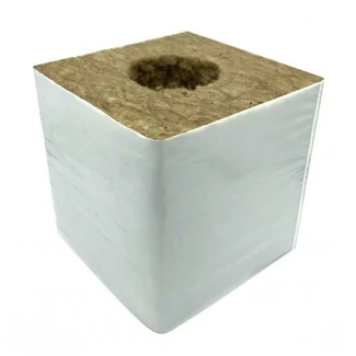 15X15X15 - INDOORLINE - CUBO DE LANA DE ROCA CON AGUJERO | 15x15x15h cm