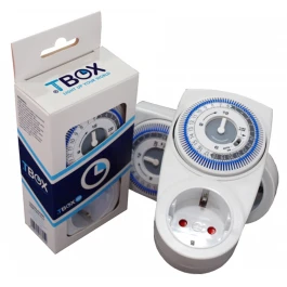 109776 - TEMPO BOX - TEMPORIZADOR MECÁNICO TBOX | 24h | EXTRA FUERTE 3500W MAX (EX TMOM)