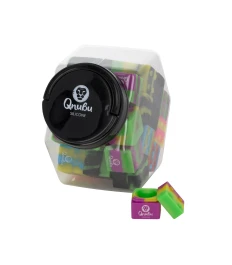 MAEX0159 - QNUBU - CONTENEDORES DE SILICONA CON DISPLAY | CUBO 9ml 35pcs