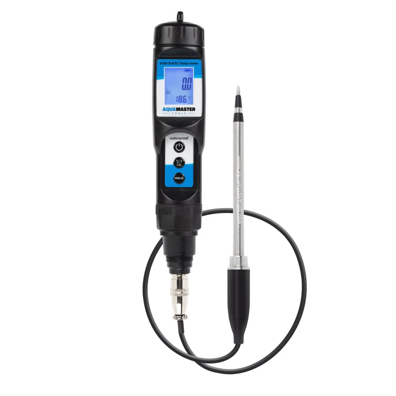 ATM1035 - AQUA MASTER TOOLS - E300 PRO MEDIDOR DE EC Y TEMPERATURA PARA SUSTRATOS Y LIQUIDOS