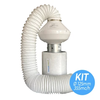 KVENT125 - KIT DE SUCCIÓN Y FILTRACIÓN 125 | Ø125mm - 360mc/h