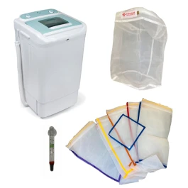 KBUBMED5PUEX - KIT BUBBLEXTRACTOR - LAVADORA GRANDE CON 5 MALLAS MEDICINALES 20L BOLSAS