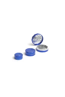 912177 - GRINDER DE LUXE ALUMINIO 40MM 2 PIEZAS AZUL CLARO