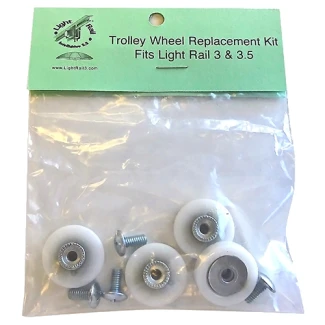 TWKITEU - ROUES DE REMPLACEMENT EN TÉFLON POUR TRAIN LÉGER 3.0 3.5 ET 4.0 2 PAIRES (4 PIÈCES)