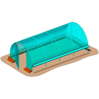 96412 - STOCKER - VENTILATION LATÉRALE POUR SERRE MODULAIRE | POUR SERRE 3x6m