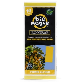 BMECOT02 - BIOMAGNO - ECOTRAP TRAPPE CHROMOTROPIQUE JAUNE POUR AFIDES ET MOSQUITOES FRUITS | 10x22cm 10pcs.