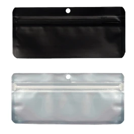 PACK0056 - QNUBU - ZIP BAG ANTI-ODOR BLACK | PREROLLS, EDIBLES ET STEAM PENS 50pcs