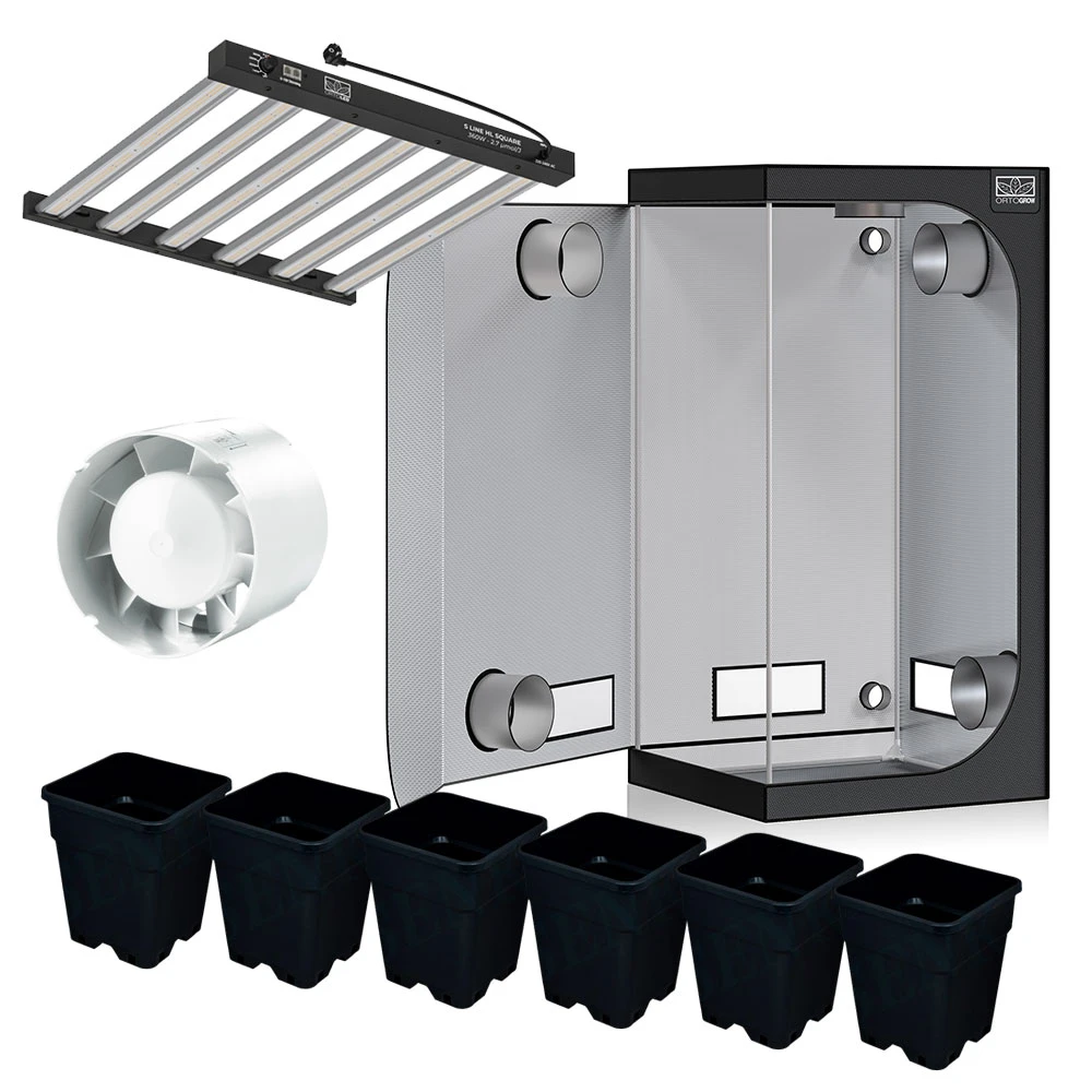 ORTOGROW100KIT - ORTOLED - ORTOGROW KIT COLTIVAZIONE | 100x100x200h cm - 360W