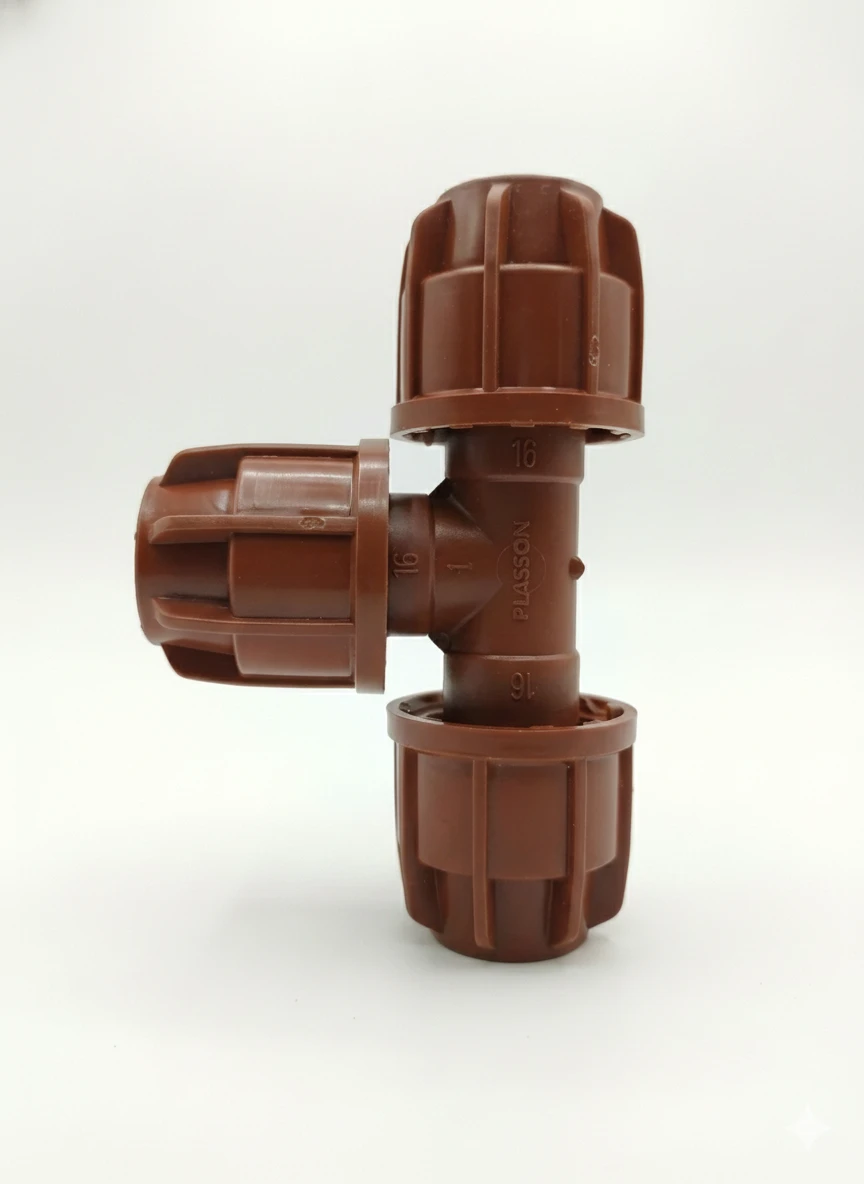IRRT16A90 - RACCORDO TEE COMPRESSIONE 16x16x16 MM