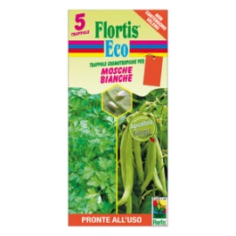 1333020 - TRAPPOLA CROMOTROPICA ADESIVA ARANCIONE 5 PEZZI FLORTIS CONTRO LA MOSCA BIANCA