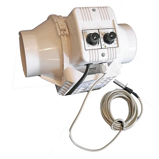 TT100UN - VENTS - ASPIRATORE TT 100UN CON REGOLATORE DI TEMPERATURA E VELOCITA' MINIMA CABLATO | Ø 100mm - 187mc/h