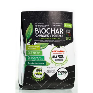 NERABIOCHAR - BIOCHAR CARBONE VEGETALE | 5L
