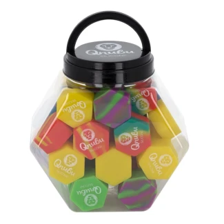 QNUBU - CONTENITORI IN SILICONE CON DISPLAY | ESAGONO 26ml