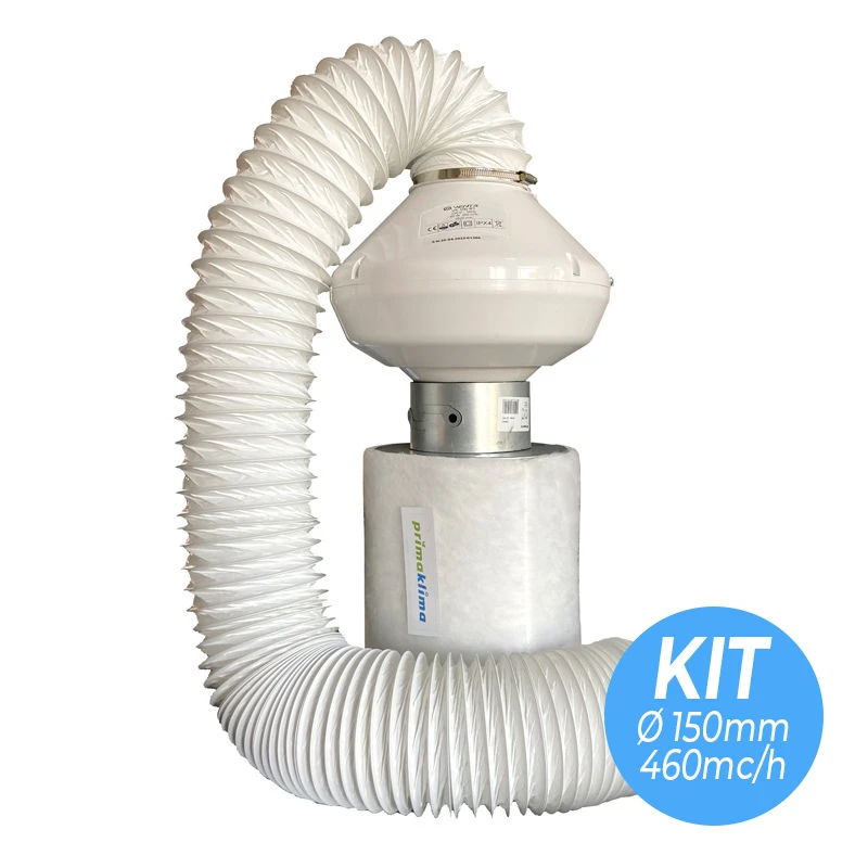 KVENT150 - KIT DI ASPIRAZIONE E FILTRAGGIO 150 | Ø150mm - 460mc/h