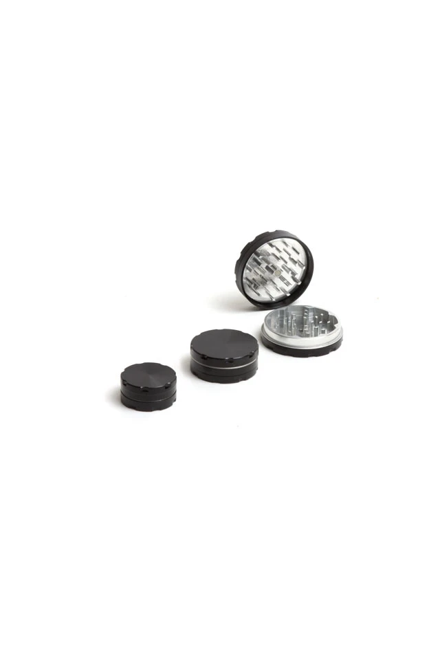 912176 - GRINDER DE LUXE ALLUMINIO 40MM 2 PARTI NERO